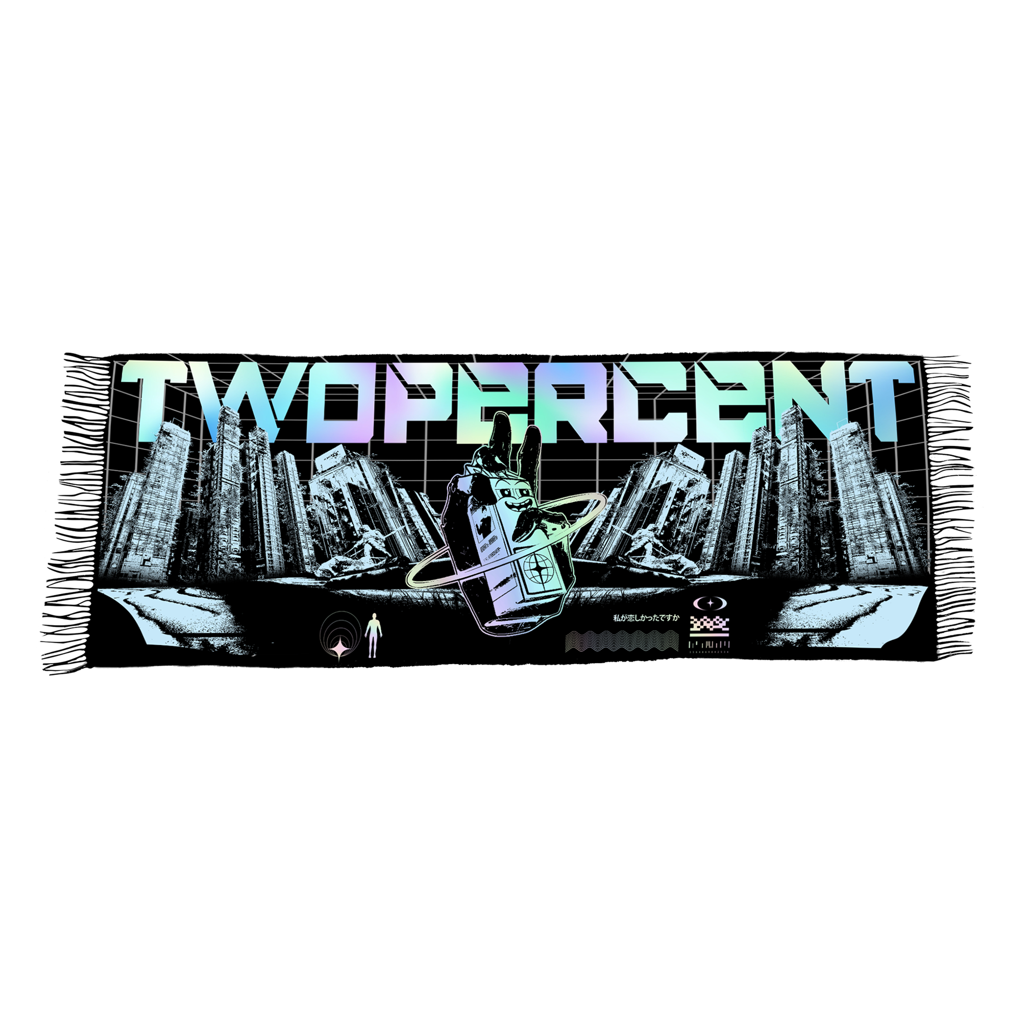 TWOPERCENT CYBER MILK PASHMINA