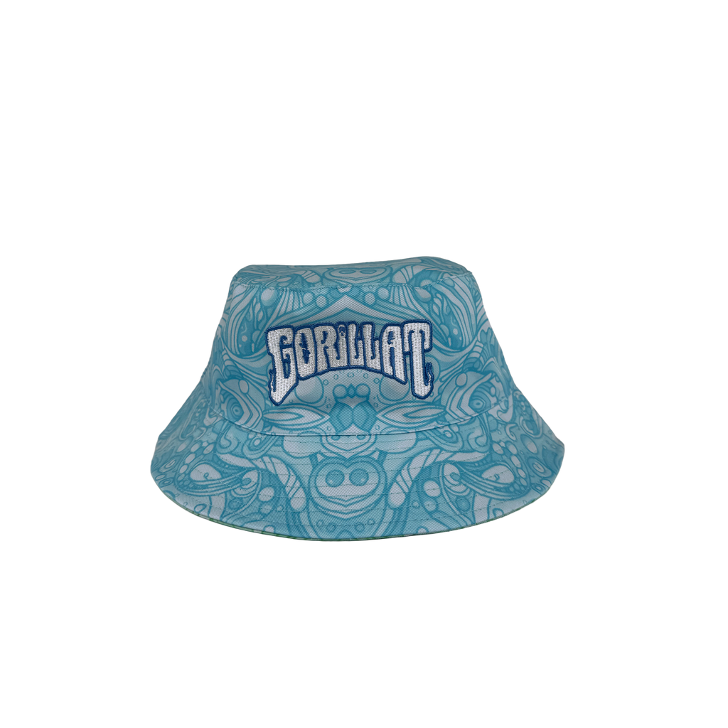 Gorillat Reversible Bucket Hat (Blue / Green)
