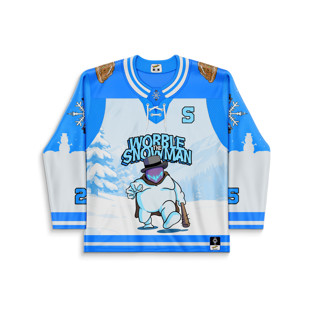 Wobble the Snowman Hockey Jersey