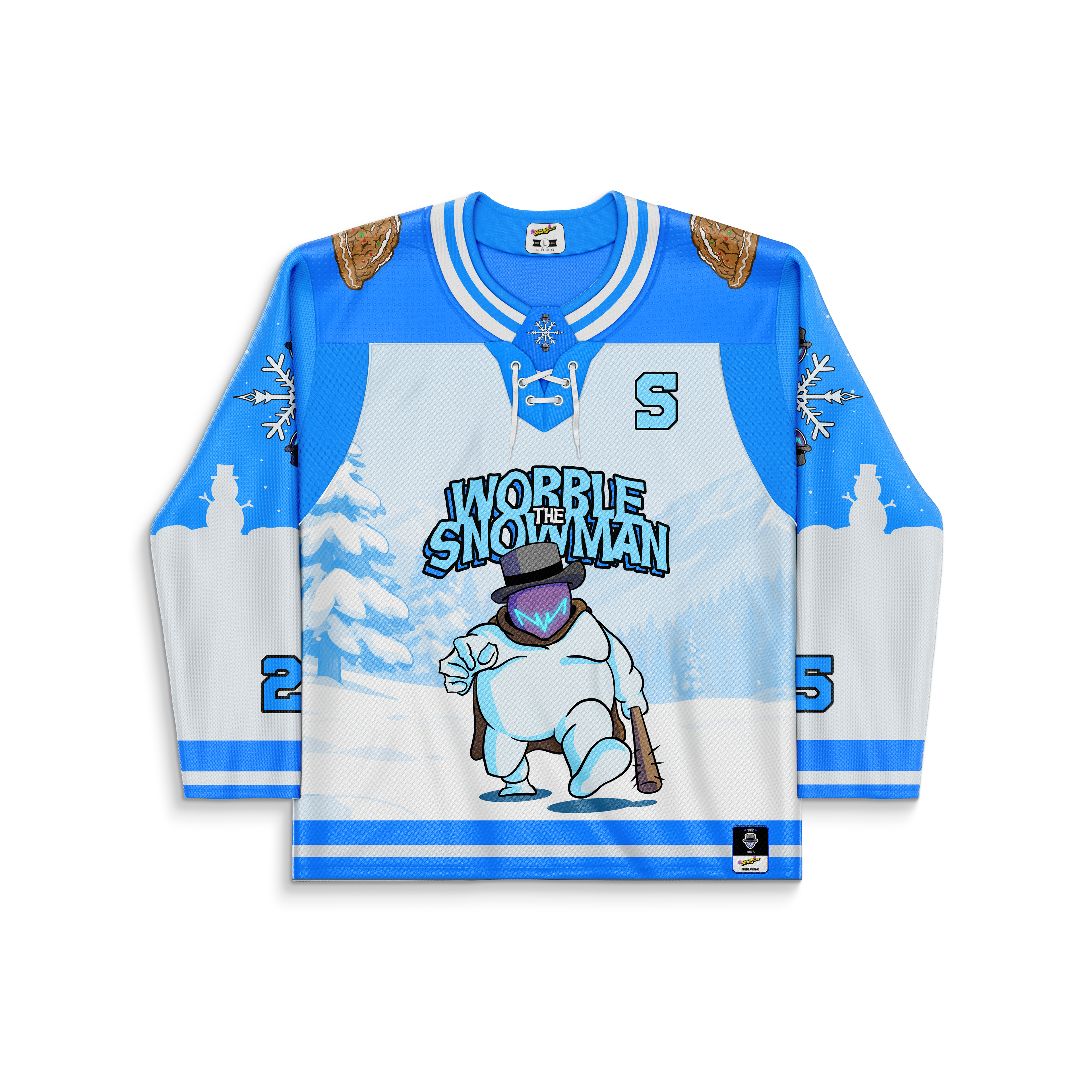 Wobble the Snowman Hockey Jersey
