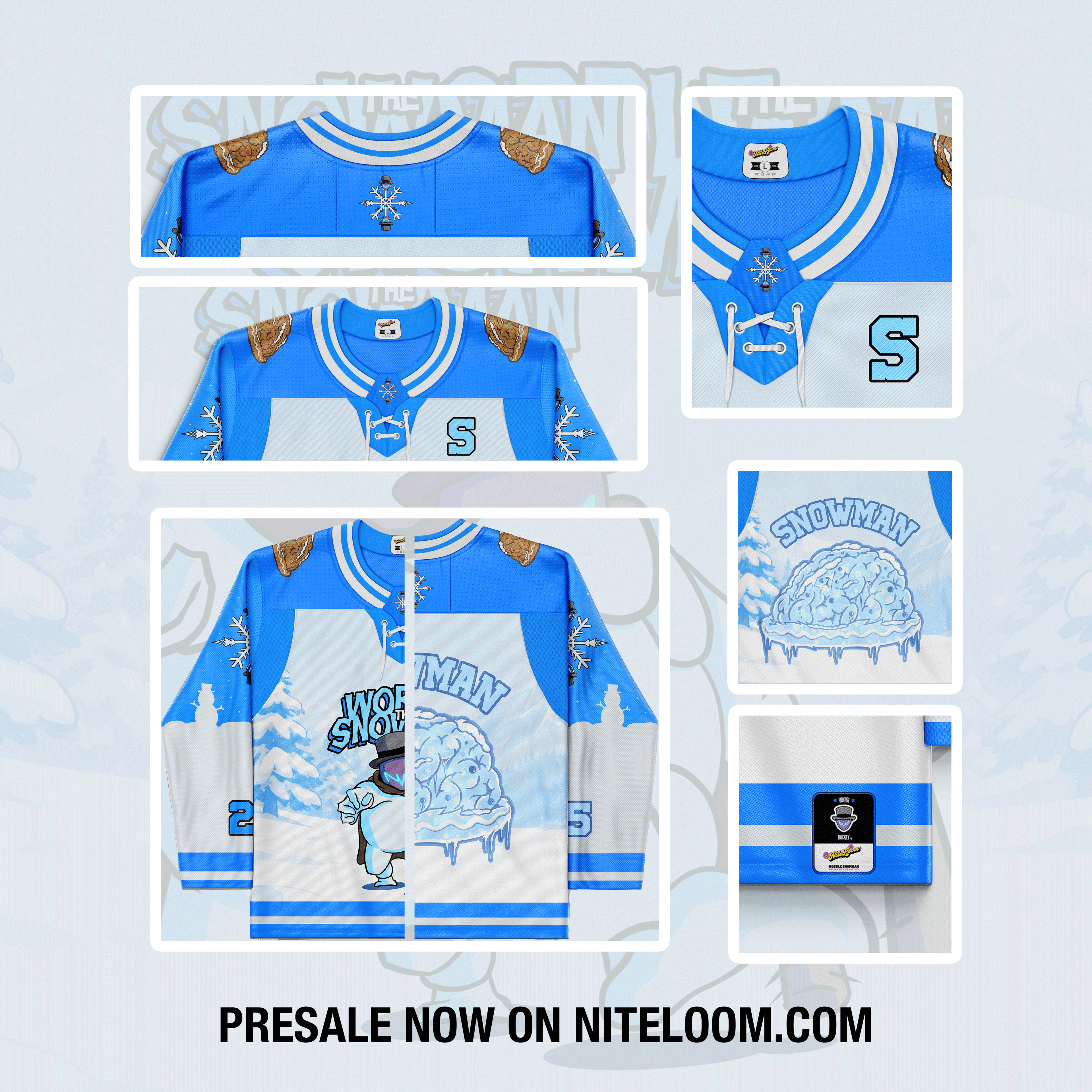 Wobble the Snowman Hockey Jersey