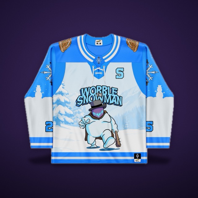 Wobble the Snowman Hockey Jersey